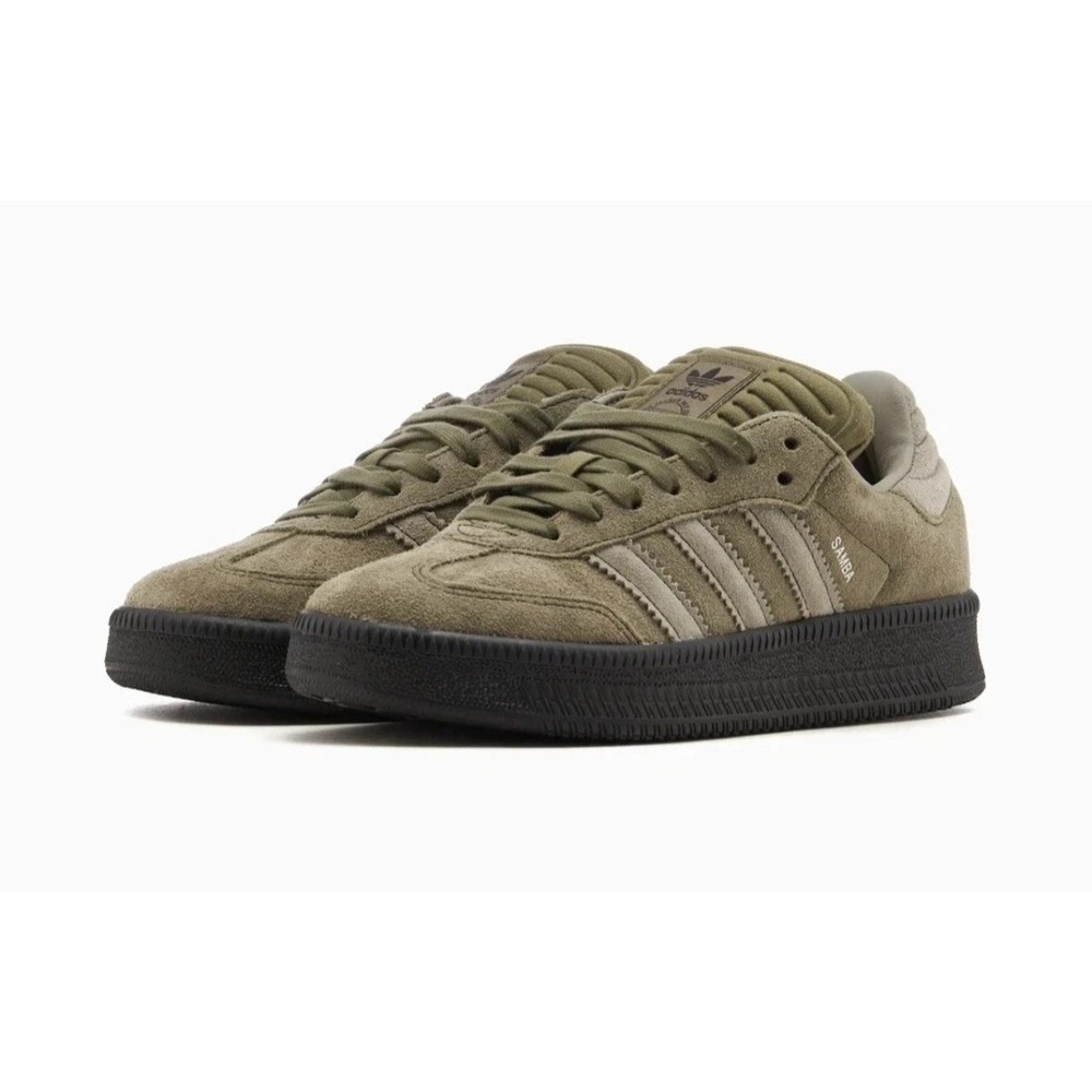 adidas Samba XLG Womens Sz 5.5 Mens 4.5 Olive Strata Sneakers Shoes ID3913 NEW - Picture 7 of 7
